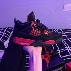 Nike Air Jordan Black and Red Sneakers